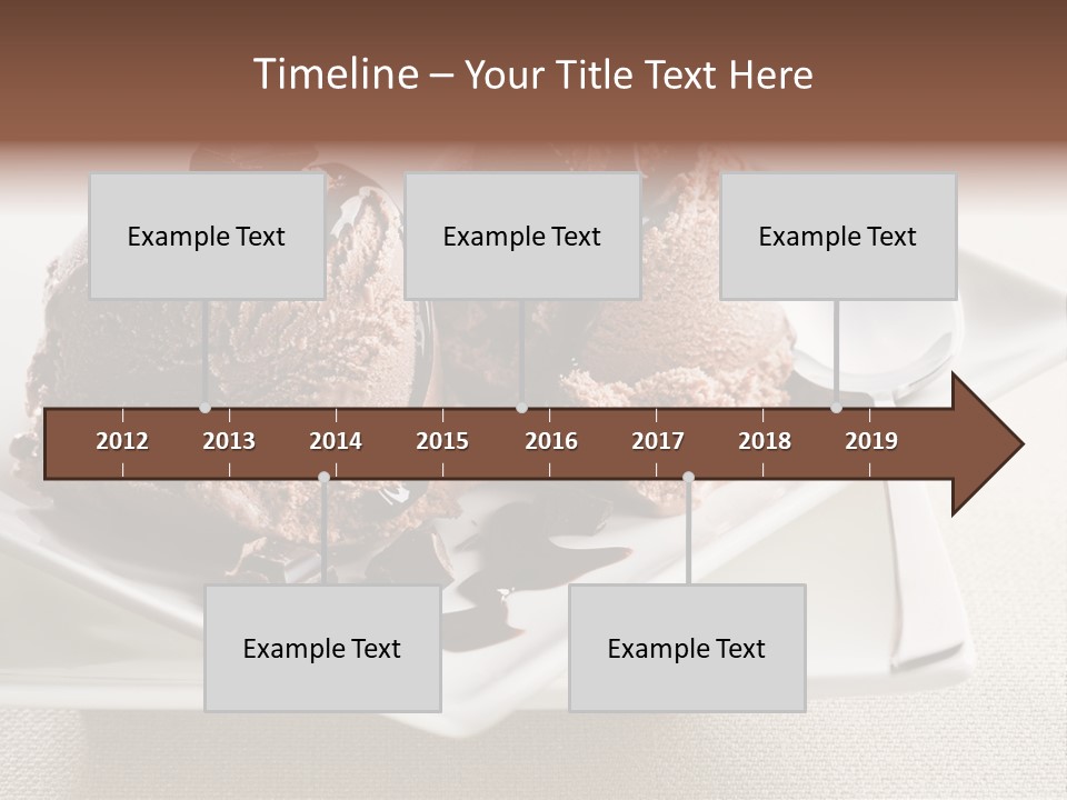 Gourmet Cream Serving PowerPoint Template