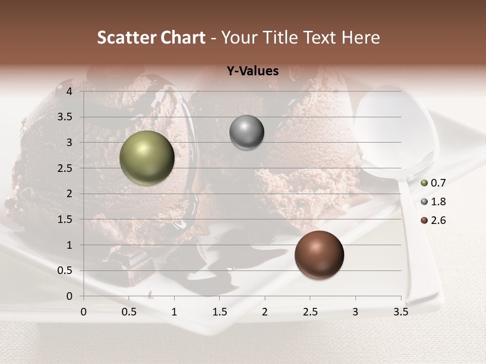 Gourmet Cream Serving PowerPoint Template