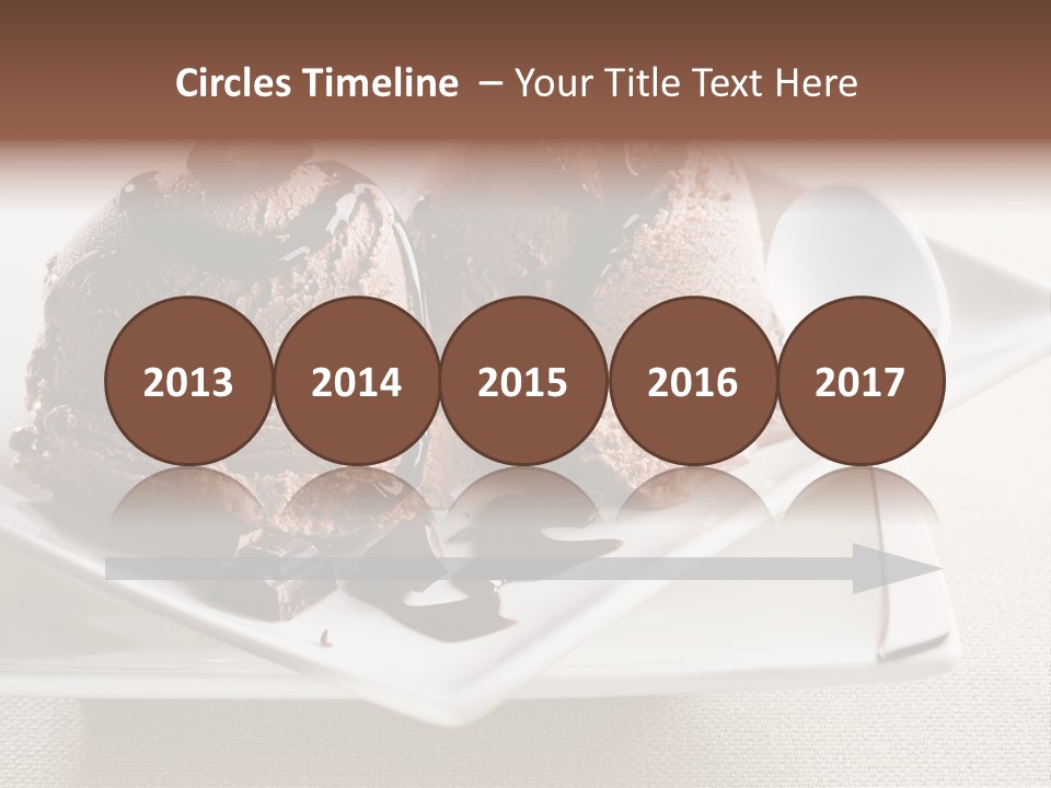 Gourmet Cream Serving PowerPoint Template