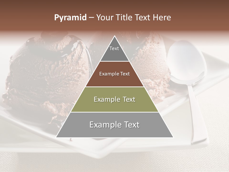 Gourmet Cream Serving PowerPoint Template