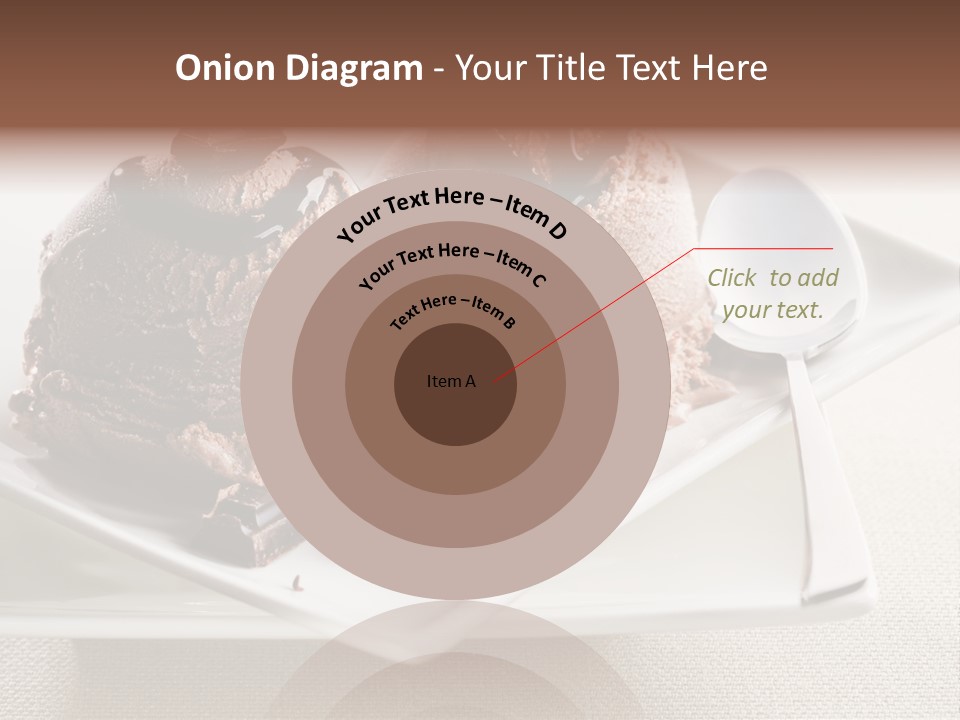 Gourmet Cream Serving PowerPoint Template