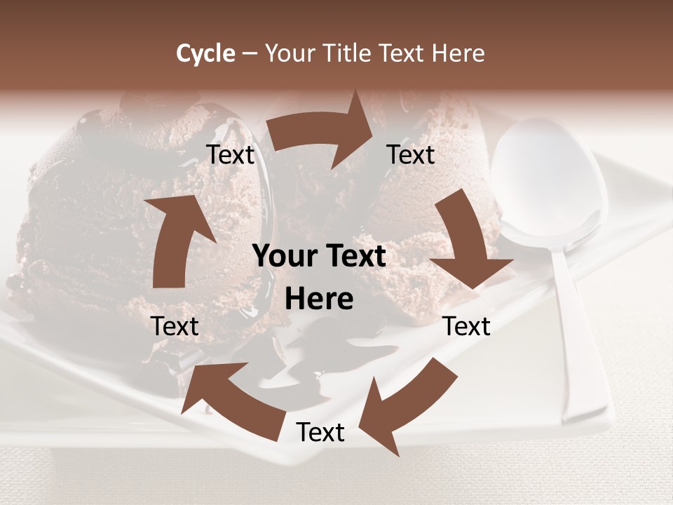 Gourmet Cream Serving PowerPoint Template