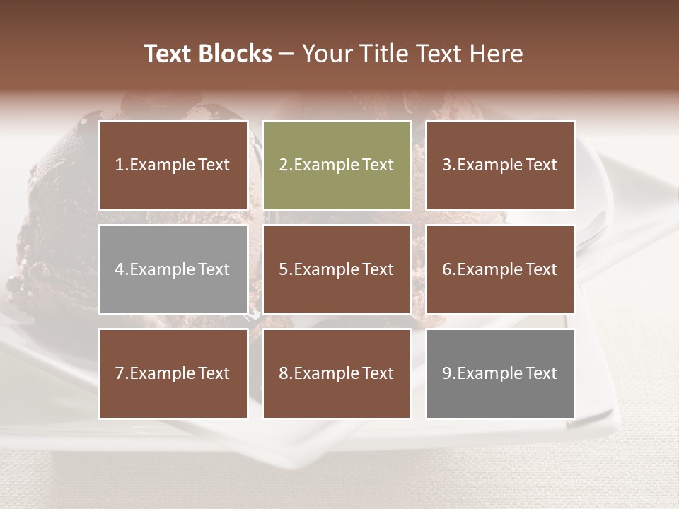 Gourmet Cream Serving PowerPoint Template