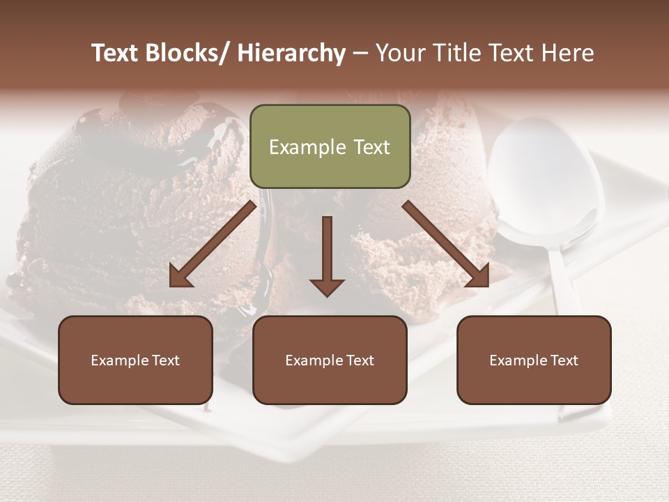 Gourmet Cream Serving PowerPoint Template