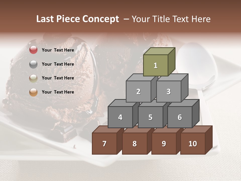 Gourmet Cream Serving PowerPoint Template