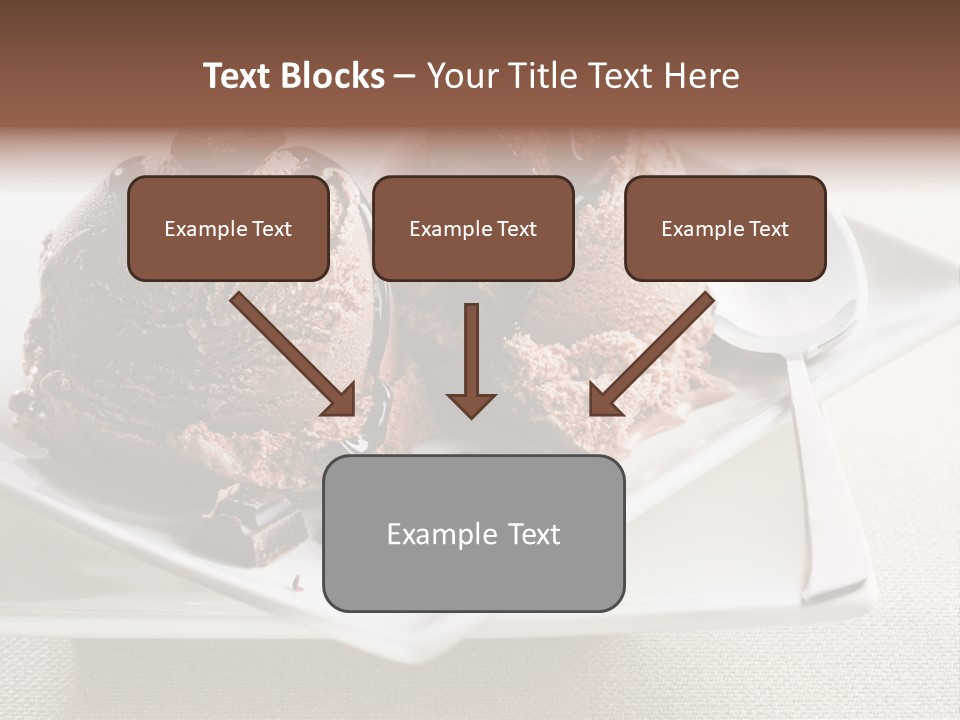 Gourmet Cream Serving PowerPoint Template