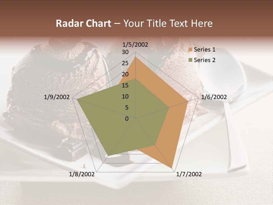 Gourmet Cream Serving PowerPoint Template