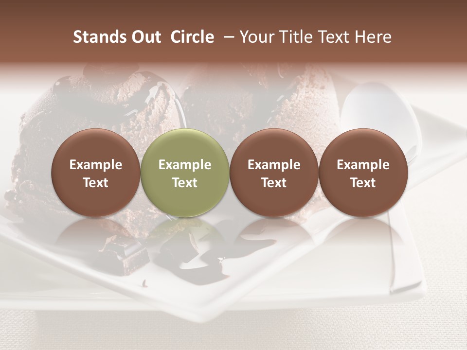 Gourmet Cream Serving PowerPoint Template