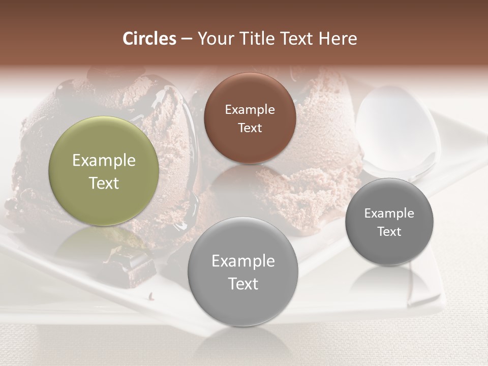 Gourmet Cream Serving PowerPoint Template