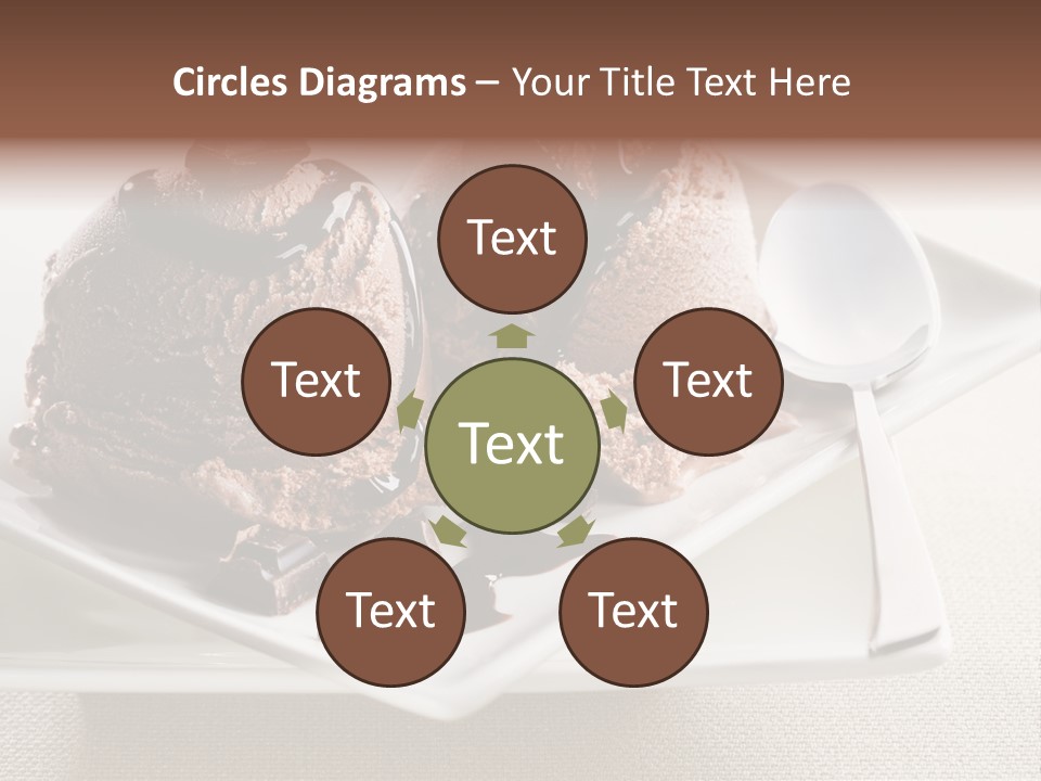 Gourmet Cream Serving PowerPoint Template