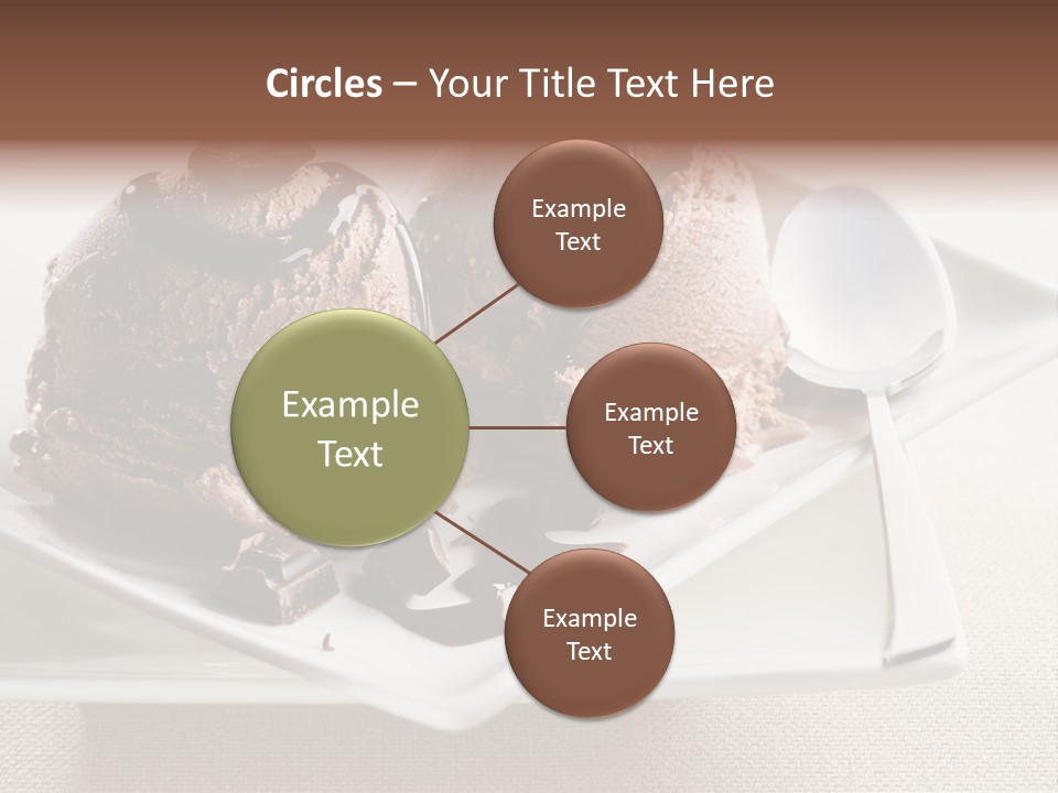 Gourmet Cream Serving PowerPoint Template