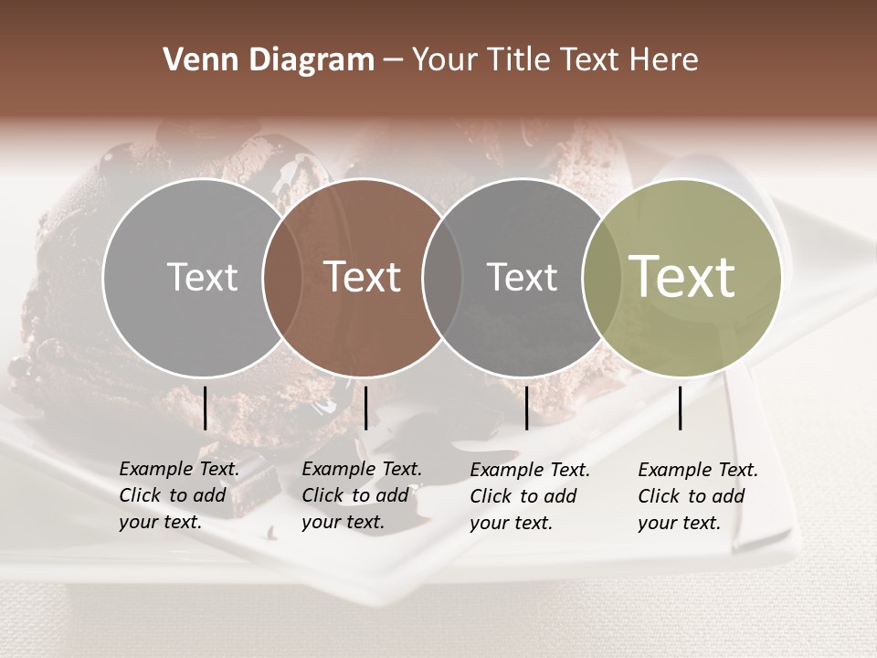 Gourmet Cream Serving PowerPoint Template
