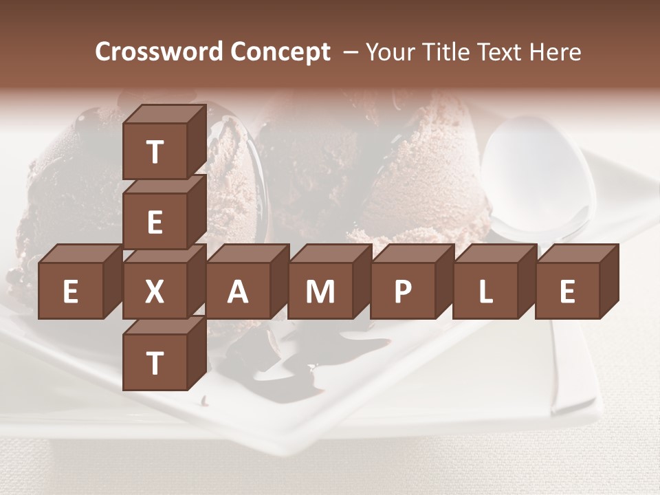 Gourmet Cream Serving PowerPoint Template