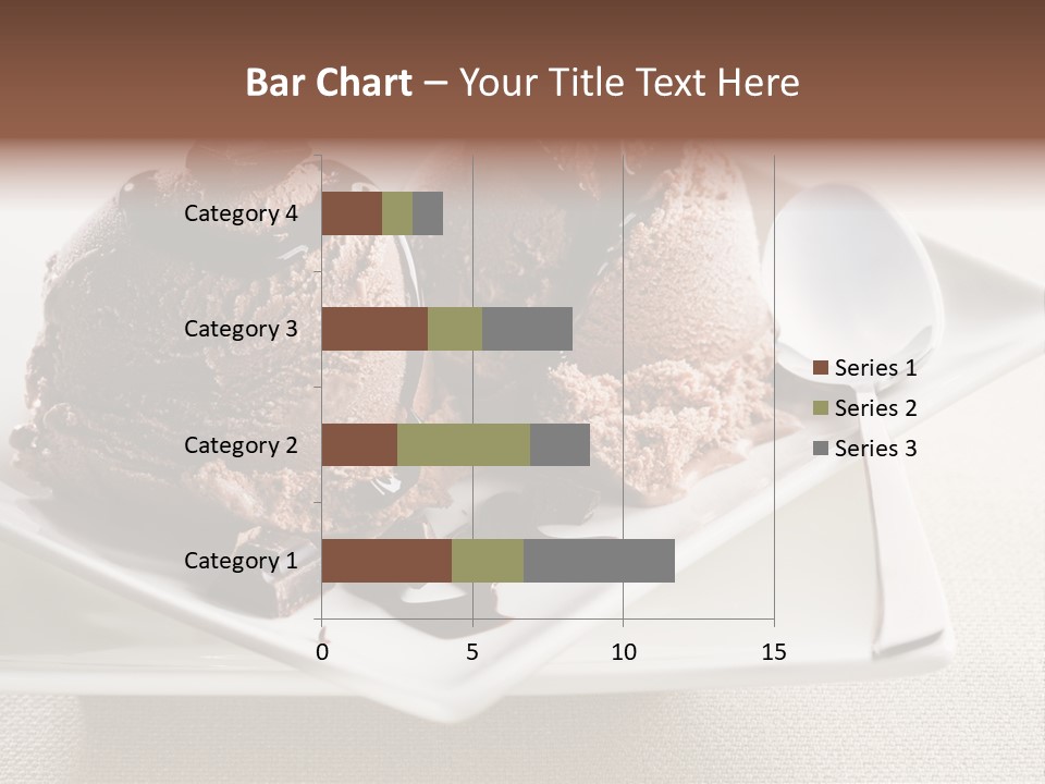 Gourmet Cream Serving PowerPoint Template