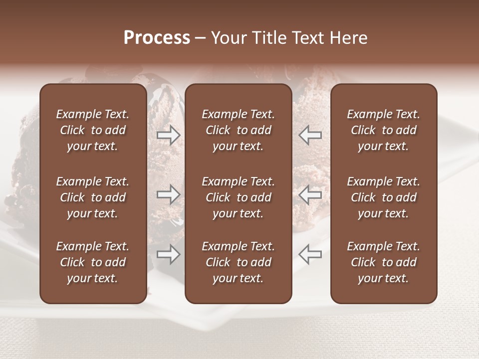 Gourmet Cream Serving PowerPoint Template