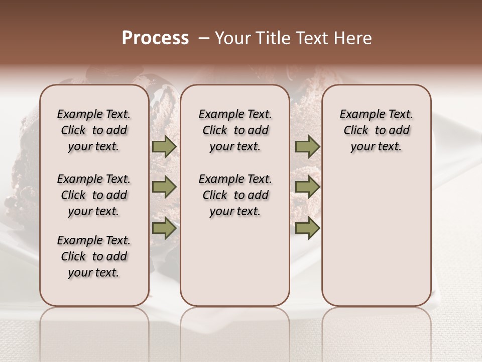 Gourmet Cream Serving PowerPoint Template
