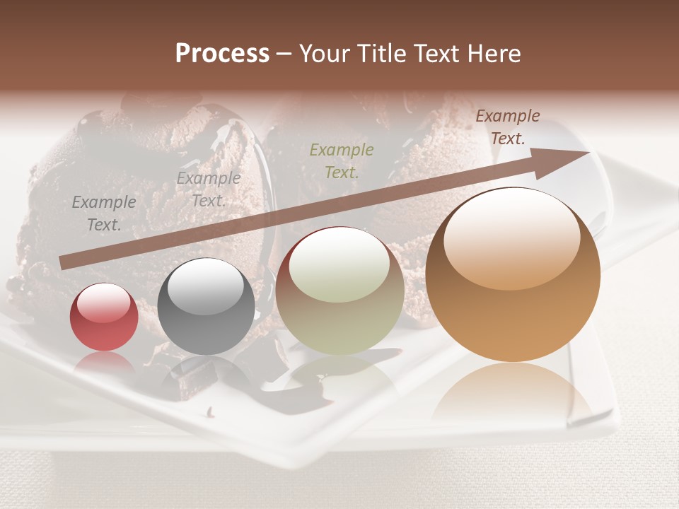 Gourmet Cream Serving PowerPoint Template