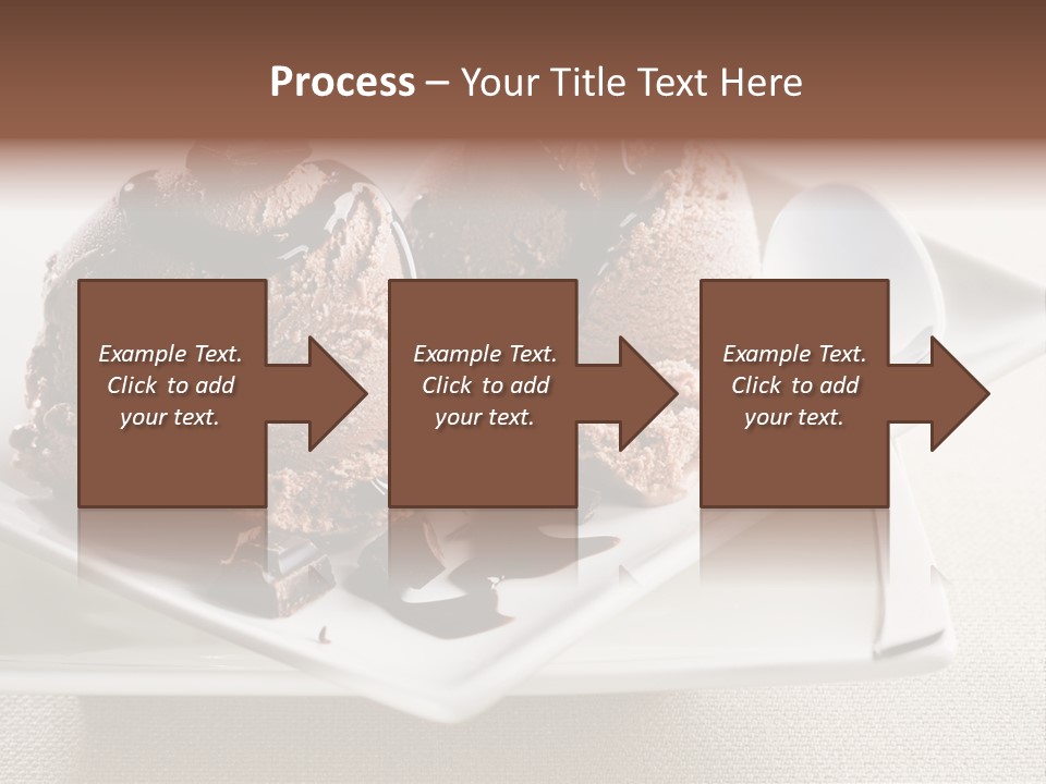 Gourmet Cream Serving PowerPoint Template