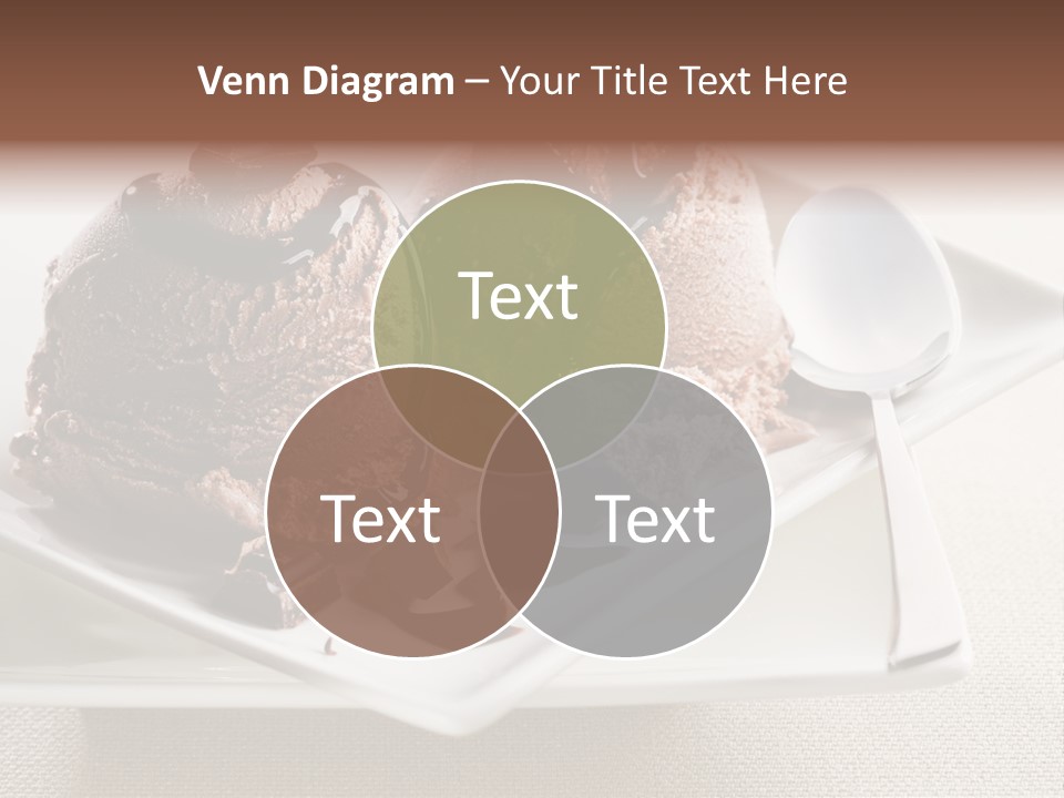 Gourmet Cream Serving PowerPoint Template