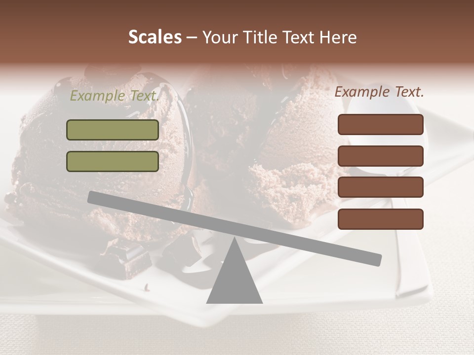 Gourmet Cream Serving PowerPoint Template
