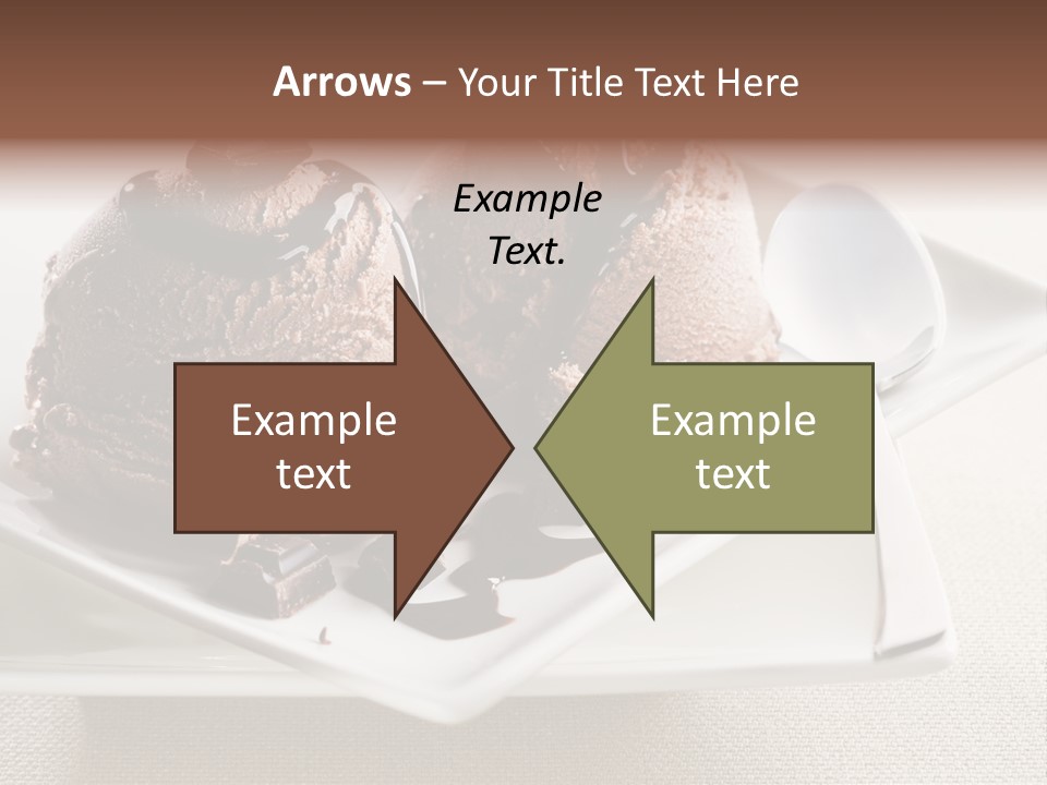 Gourmet Cream Serving PowerPoint Template