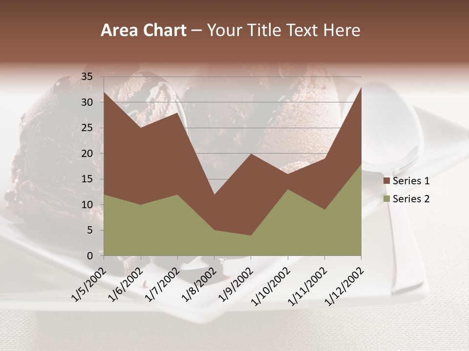 Gourmet Cream Serving PowerPoint Template