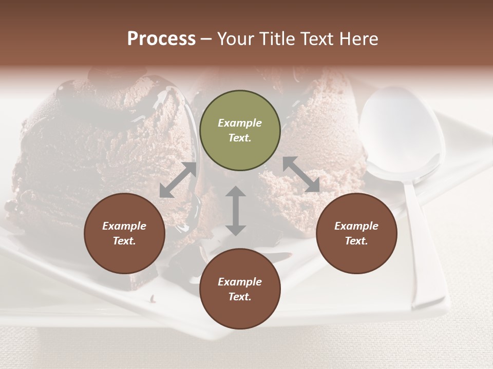 Gourmet Cream Serving PowerPoint Template