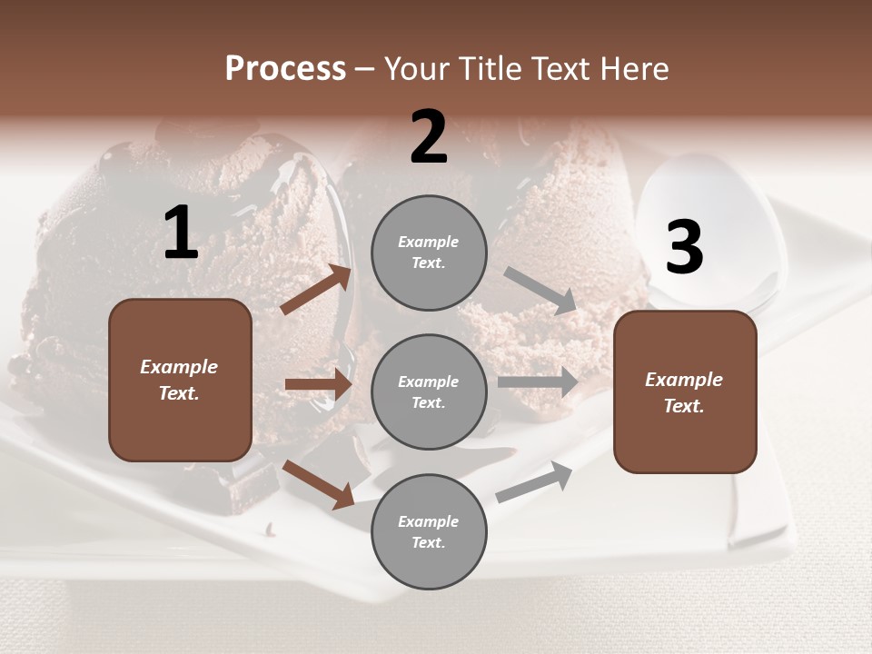Gourmet Cream Serving PowerPoint Template