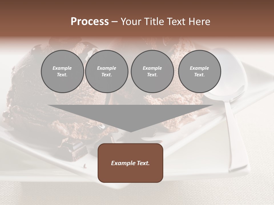 Gourmet Cream Serving PowerPoint Template
