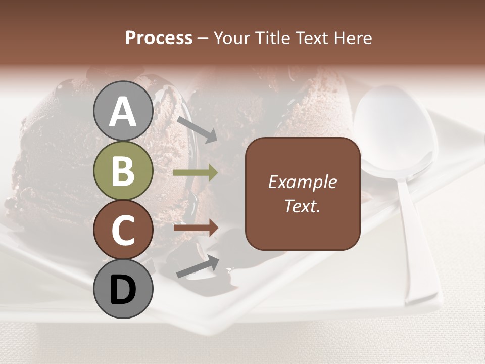 Gourmet Cream Serving PowerPoint Template