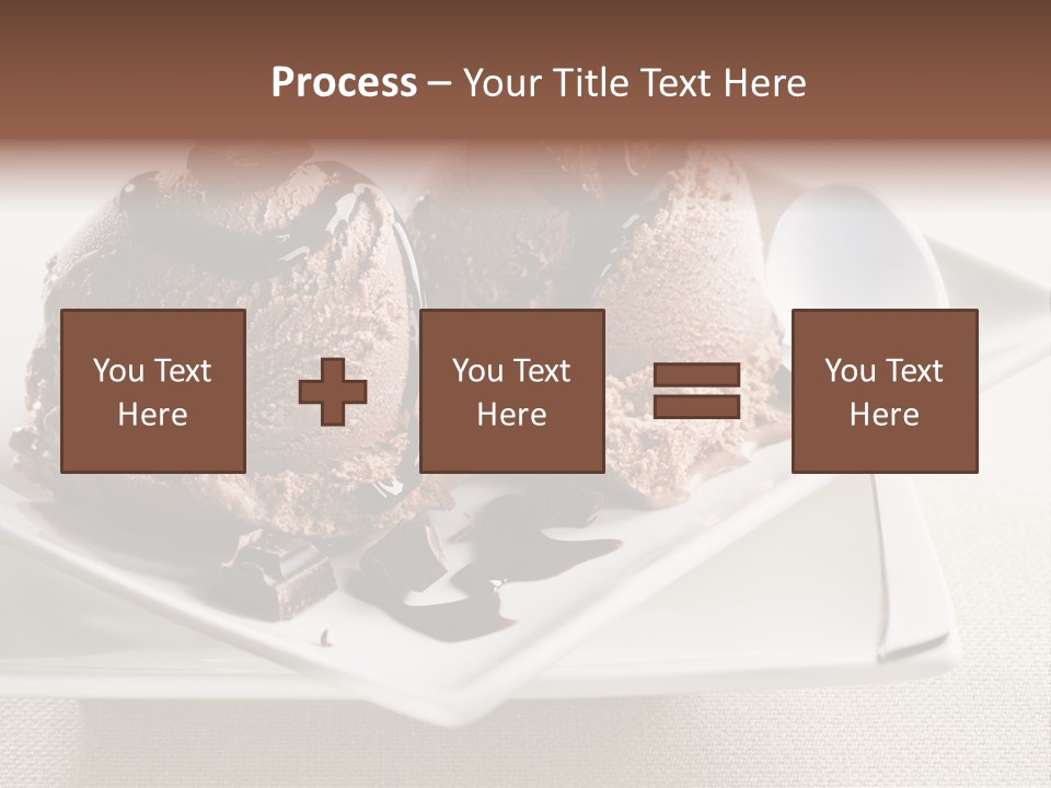 Gourmet Cream Serving PowerPoint Template