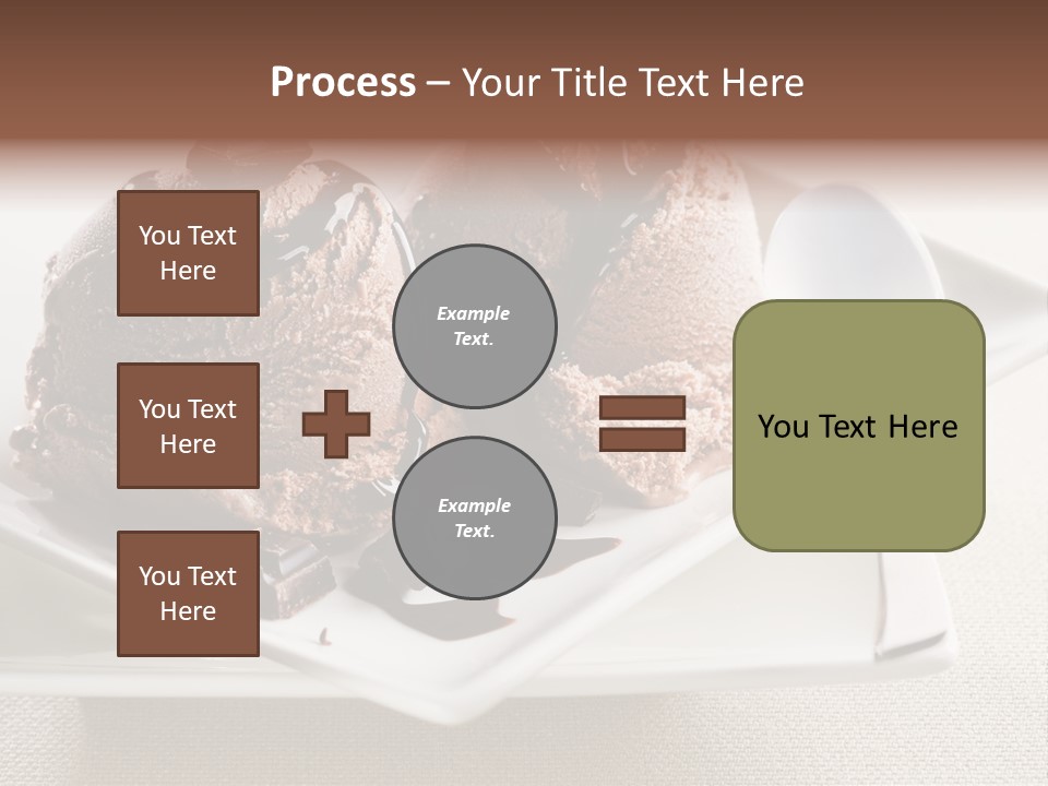 Gourmet Cream Serving PowerPoint Template