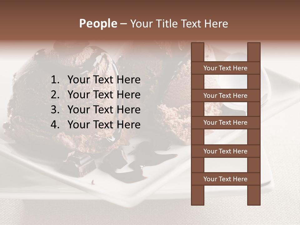 Gourmet Cream Serving PowerPoint Template