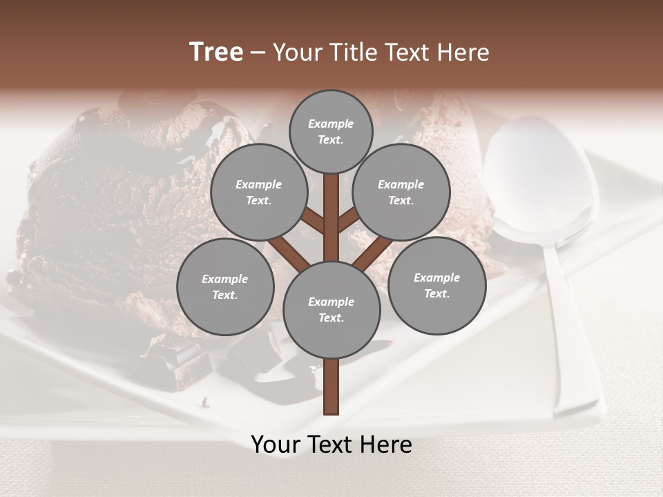 Gourmet Cream Serving PowerPoint Template