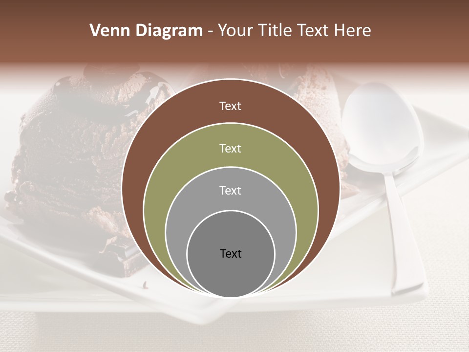 Gourmet Cream Serving PowerPoint Template