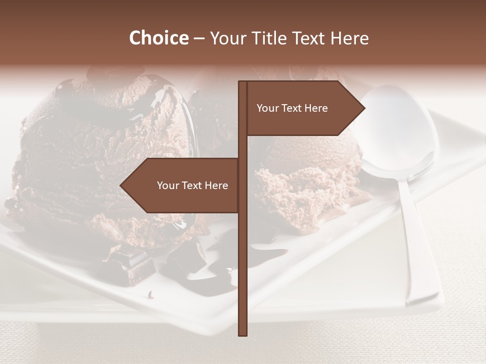 Gourmet Cream Serving PowerPoint Template