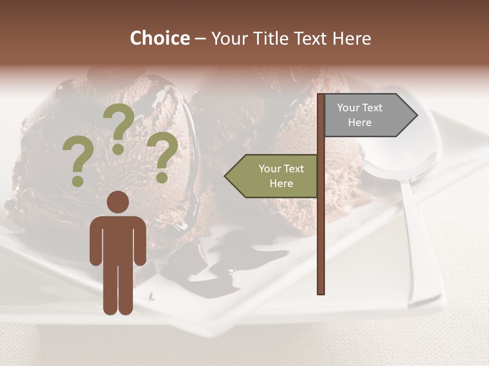 Gourmet Cream Serving PowerPoint Template