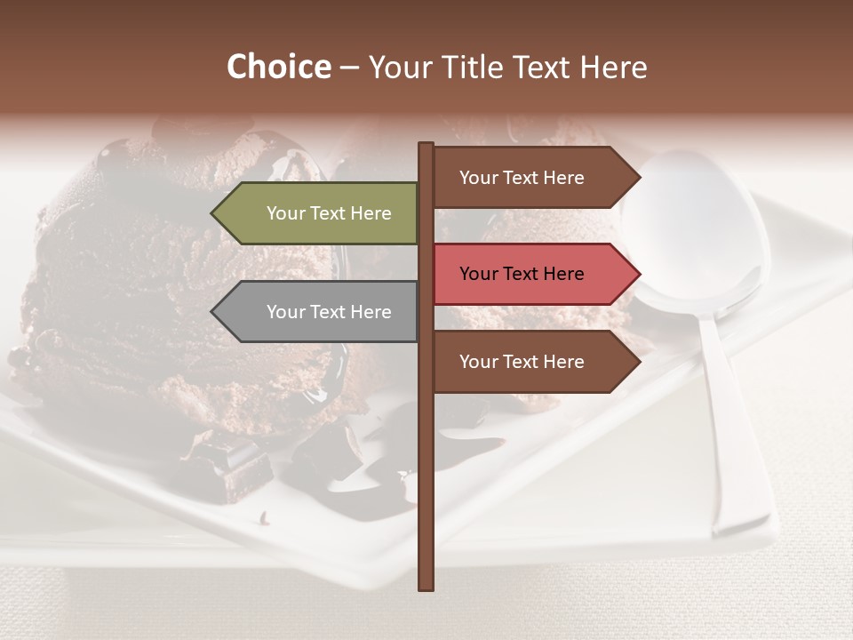 Gourmet Cream Serving PowerPoint Template