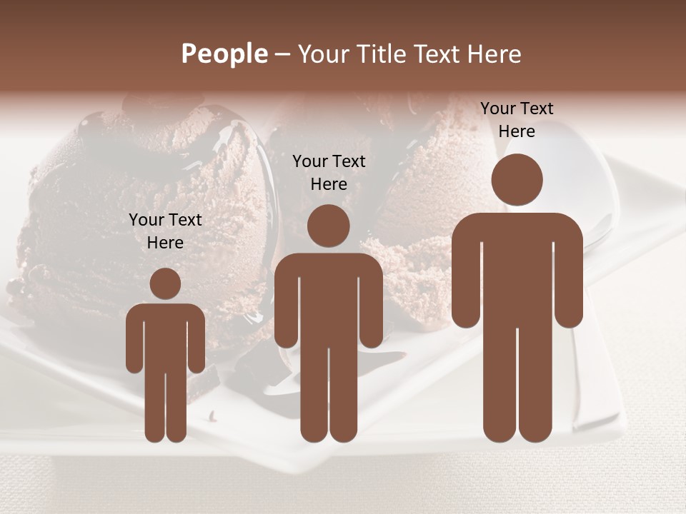 Gourmet Cream Serving PowerPoint Template