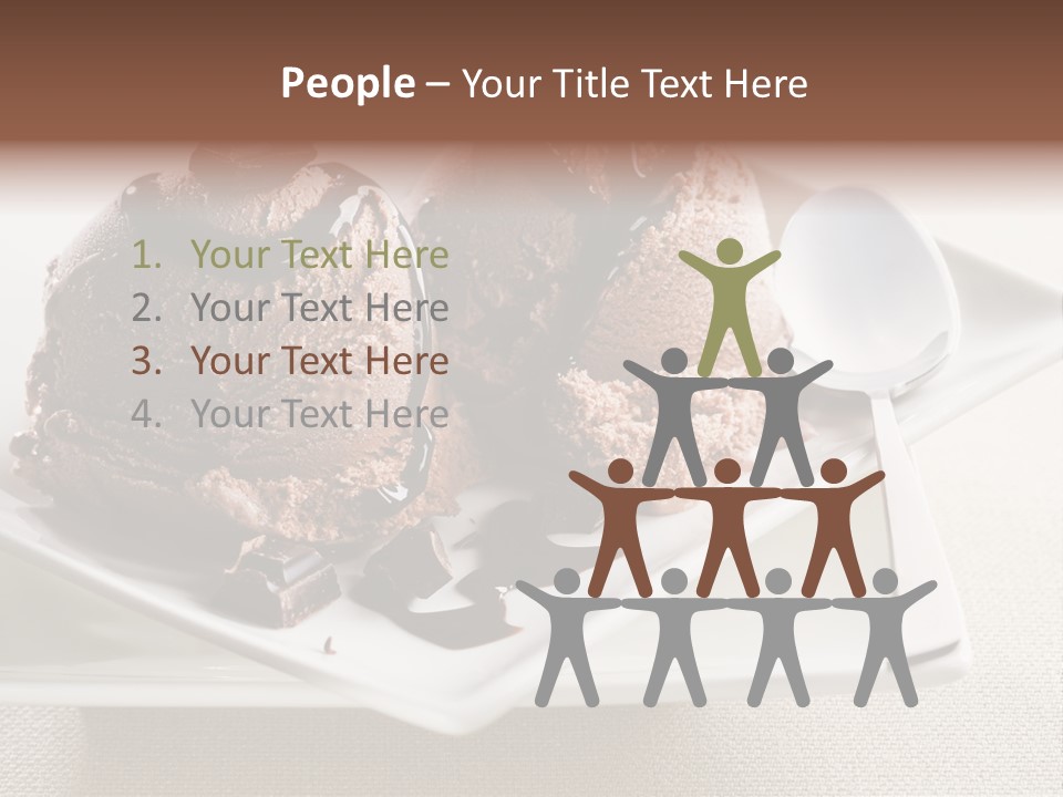 Gourmet Cream Serving PowerPoint Template