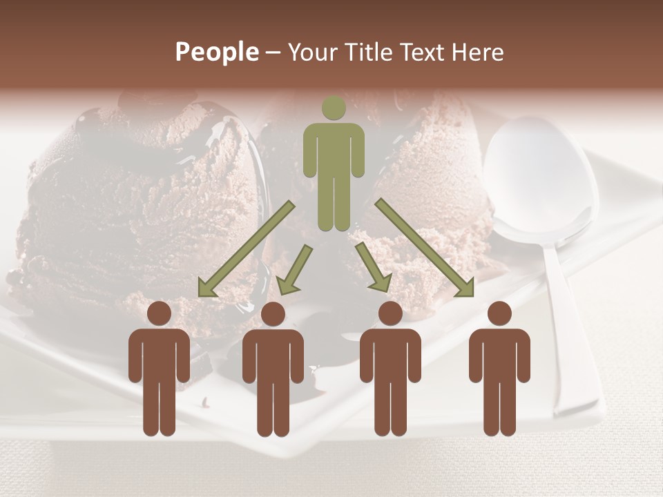 Gourmet Cream Serving PowerPoint Template