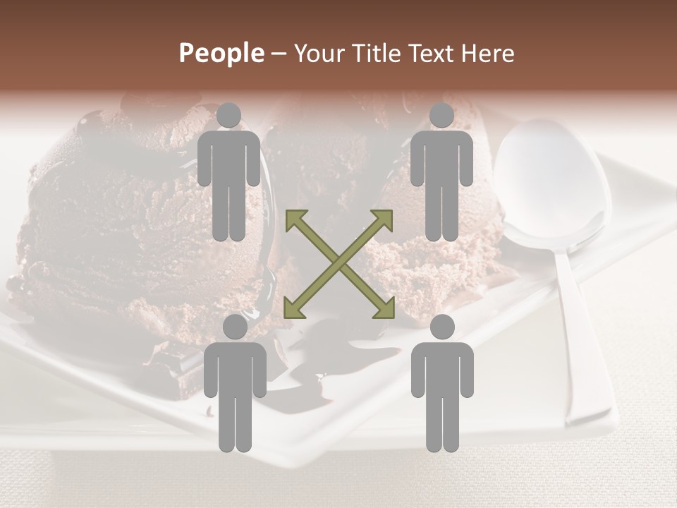 Gourmet Cream Serving PowerPoint Template