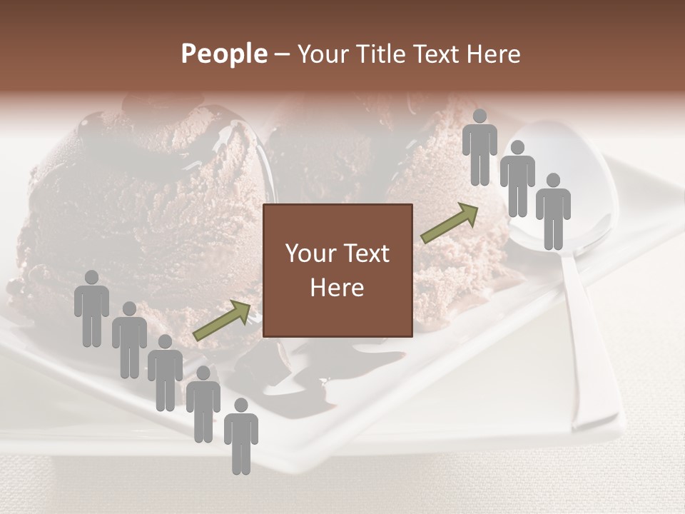 Gourmet Cream Serving PowerPoint Template