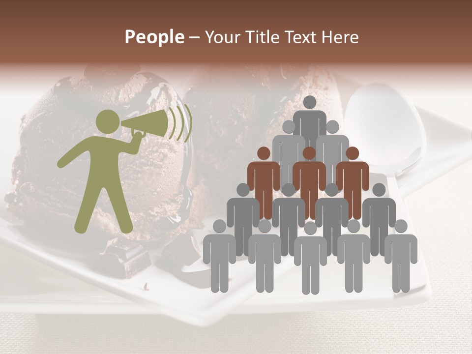 Gourmet Cream Serving PowerPoint Template