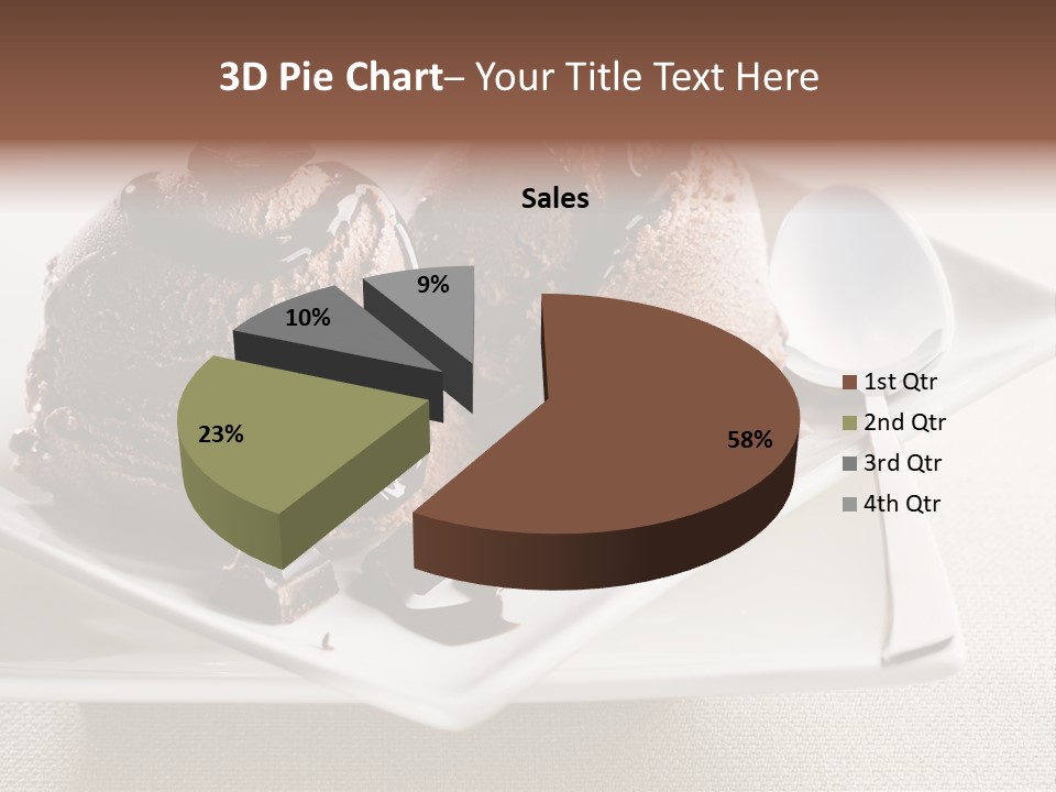 Gourmet Cream Serving PowerPoint Template
