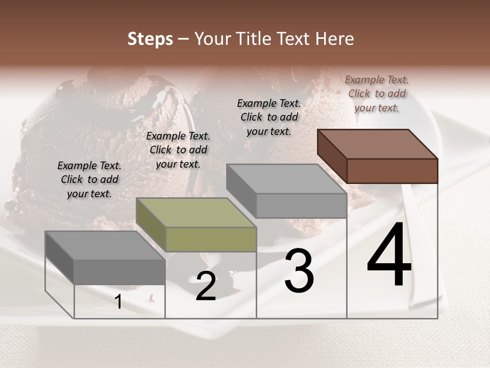 Gourmet Cream Serving PowerPoint Template