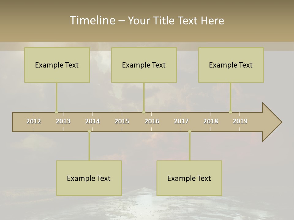 Fence Puddle Sunlight PowerPoint Template