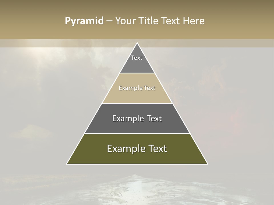 Fence Puddle Sunlight PowerPoint Template
