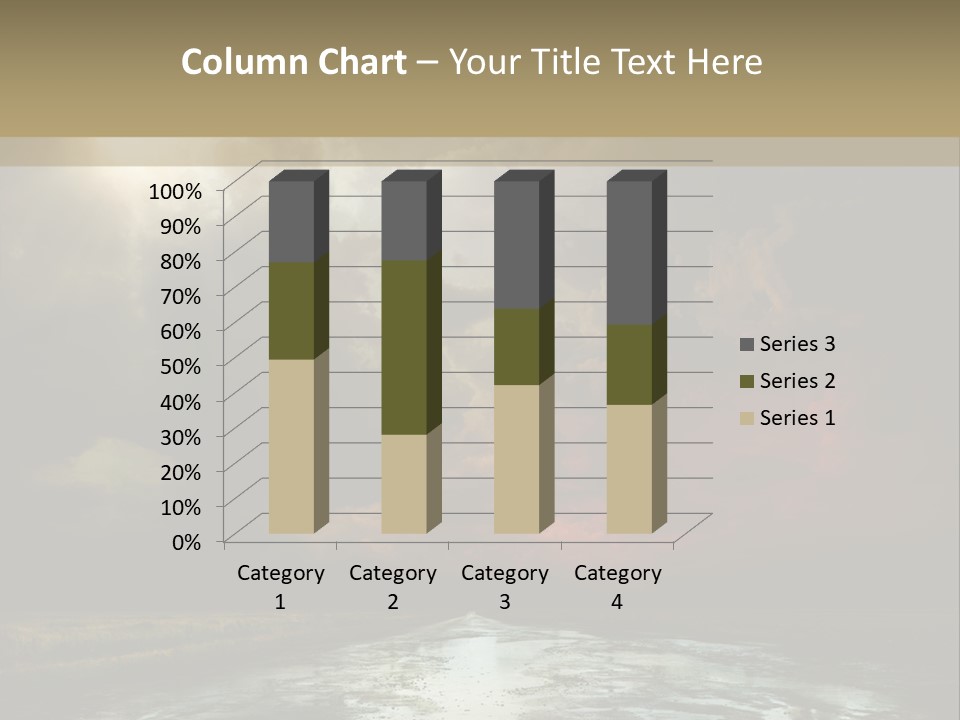 Fence Puddle Sunlight PowerPoint Template