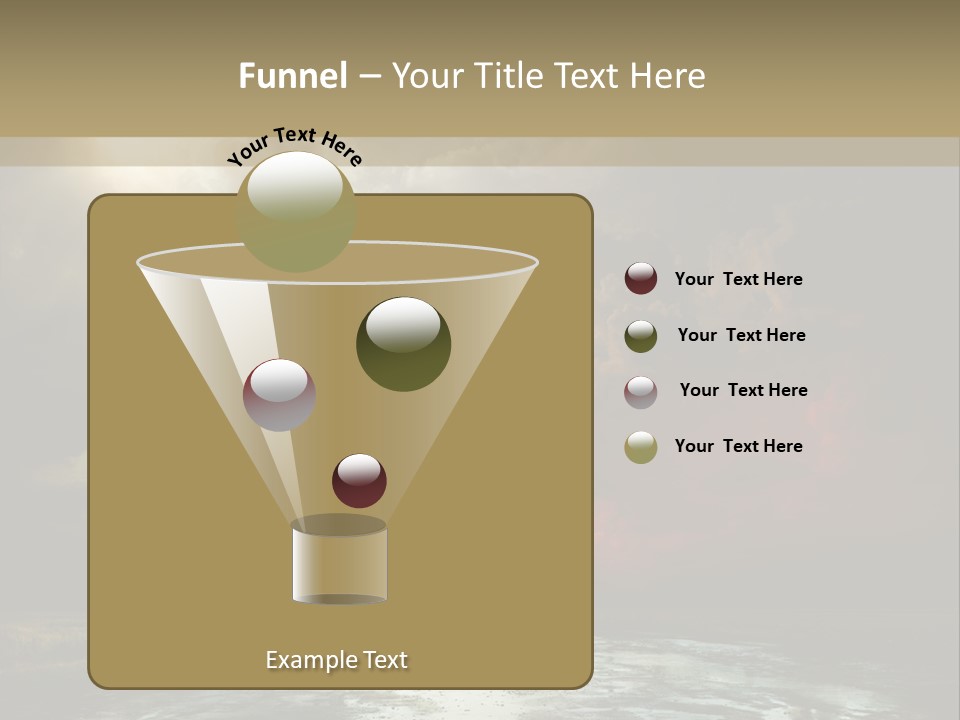 Fence Puddle Sunlight PowerPoint Template